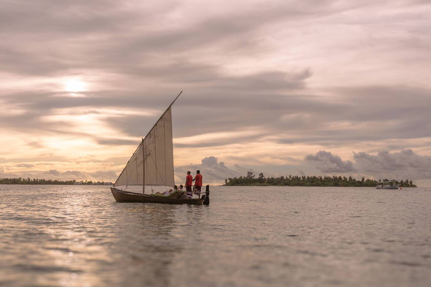 Six Senses  Laamu Coucher de soleil